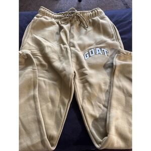 Men's Size Small Brown GOAT Joggers By Sneak‎ Gallery NWOT